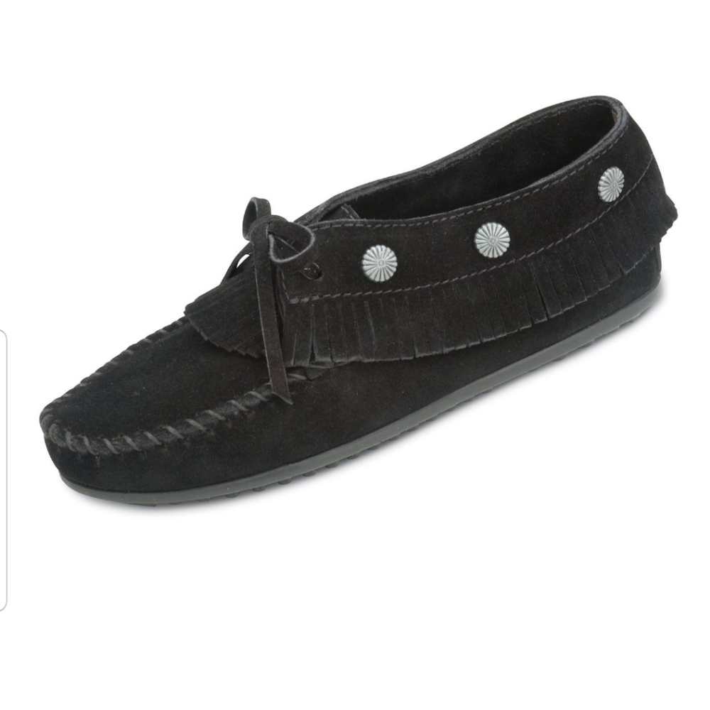 Minnetonka Women's Fringed Moccasins, Sz 8.5